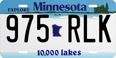 MN license plate 975RLK