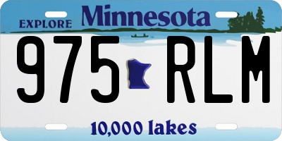MN license plate 975RLM