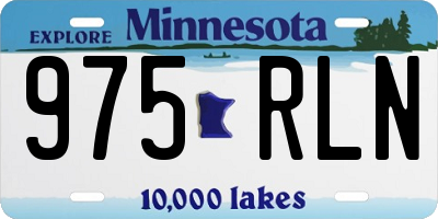 MN license plate 975RLN