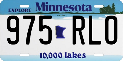 MN license plate 975RLO