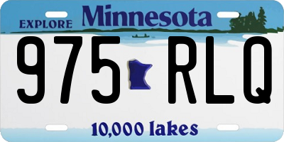 MN license plate 975RLQ
