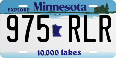 MN license plate 975RLR