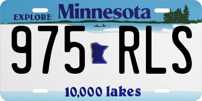 MN license plate 975RLS