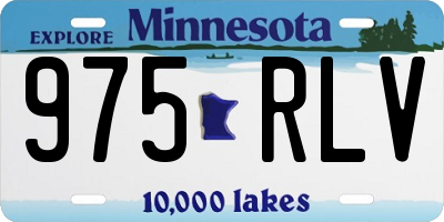 MN license plate 975RLV
