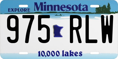 MN license plate 975RLW