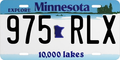 MN license plate 975RLX