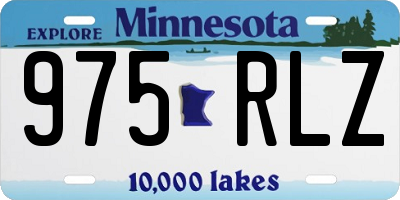 MN license plate 975RLZ