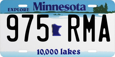 MN license plate 975RMA