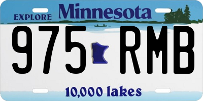 MN license plate 975RMB
