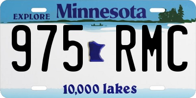 MN license plate 975RMC