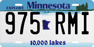 MN license plate 975RMI