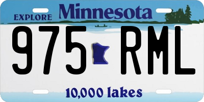 MN license plate 975RML