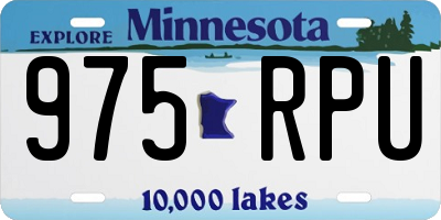 MN license plate 975RPU