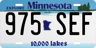 MN license plate 975SEF