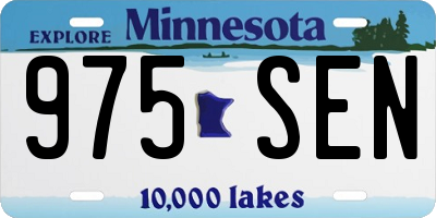 MN license plate 975SEN