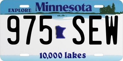 MN license plate 975SEW