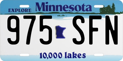 MN license plate 975SFN