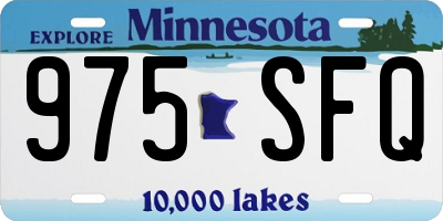 MN license plate 975SFQ