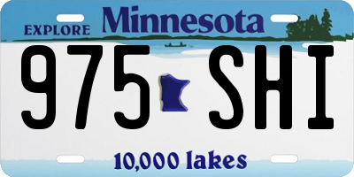 MN license plate 975SHI