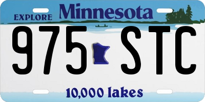 MN license plate 975STC