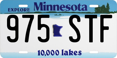MN license plate 975STF