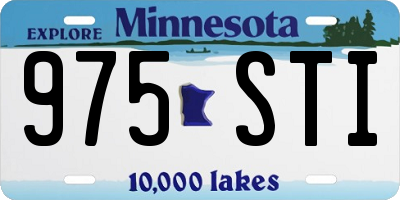 MN license plate 975STI