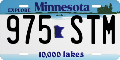 MN license plate 975STM