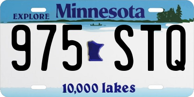 MN license plate 975STQ