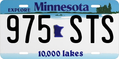 MN license plate 975STS