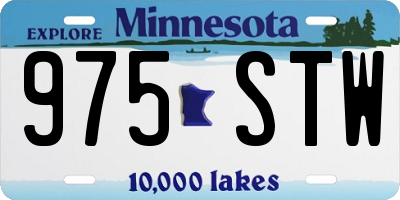 MN license plate 975STW