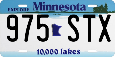 MN license plate 975STX