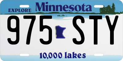 MN license plate 975STY