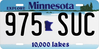 MN license plate 975SUC