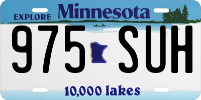 MN license plate 975SUH