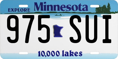 MN license plate 975SUI