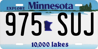 MN license plate 975SUJ