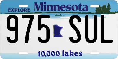 MN license plate 975SUL