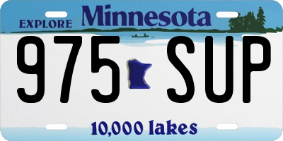 MN license plate 975SUP