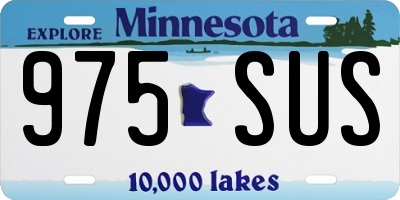 MN license plate 975SUS