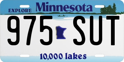 MN license plate 975SUT