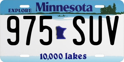MN license plate 975SUV