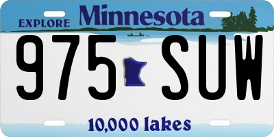 MN license plate 975SUW
