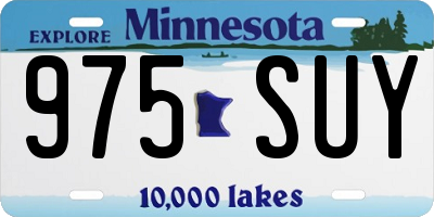 MN license plate 975SUY