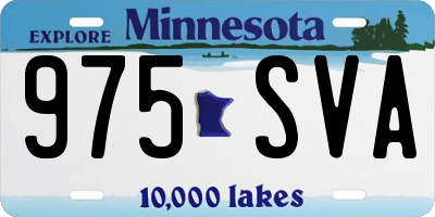 MN license plate 975SVA