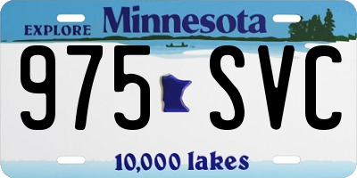 MN license plate 975SVC
