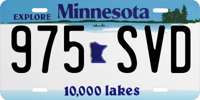 MN license plate 975SVD