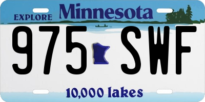 MN license plate 975SWF