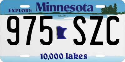 MN license plate 975SZC