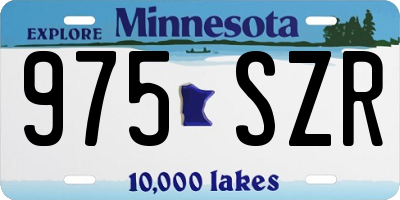 MN license plate 975SZR