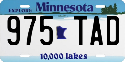 MN license plate 975TAD